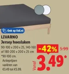 Aanbieding: Jersey hoeslaken