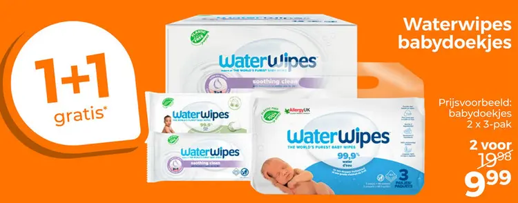 Aanbieding: Waterwipes babydoekjes