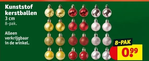 Aanbieding: Kunststof kerstballen