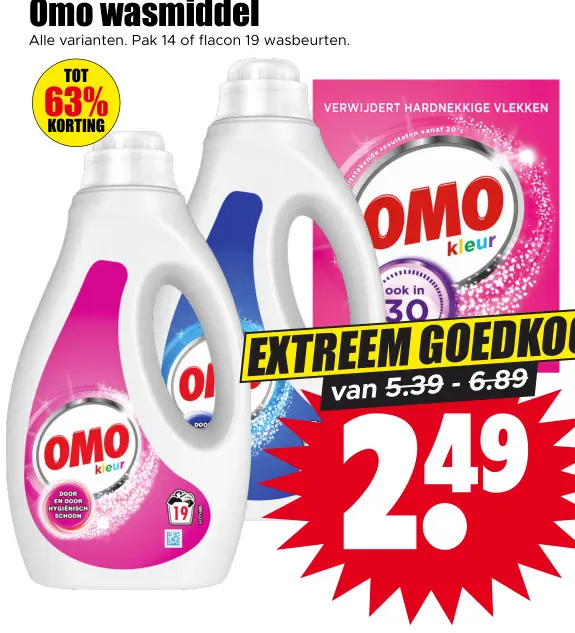 Aanbieding: Omo wasmiddel