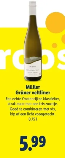 Aanbieding: Müller Grüner veltliner