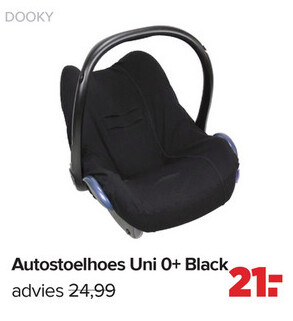 Aanbieding: Dooky autostoelhoes 0+ Black