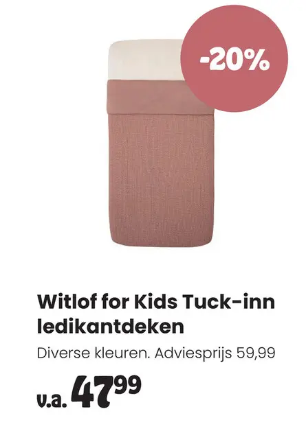 Aanbieding: Witlof for Kids Tuck-inn ledikantdeken