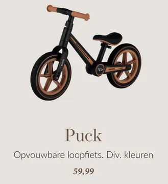 Aanbieding: Puck Opvouwbare loopfiets