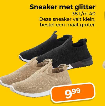 Aanbieding: Sneaker met glitter