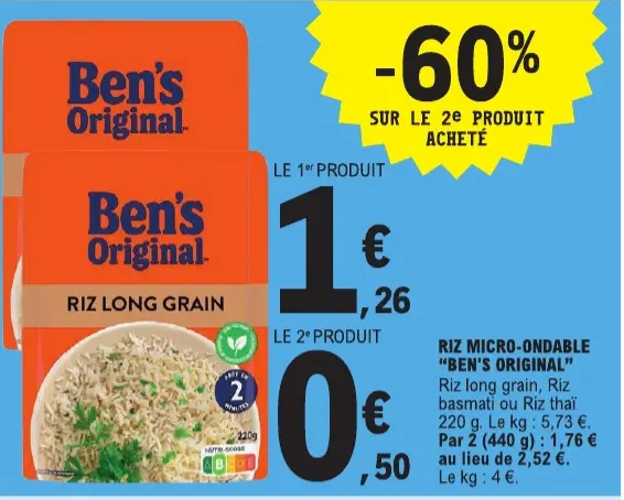 Offre: Riz Micro-Ondable