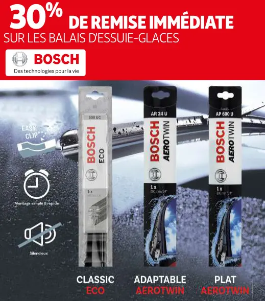 Offre: Balais d'essuie-glaces