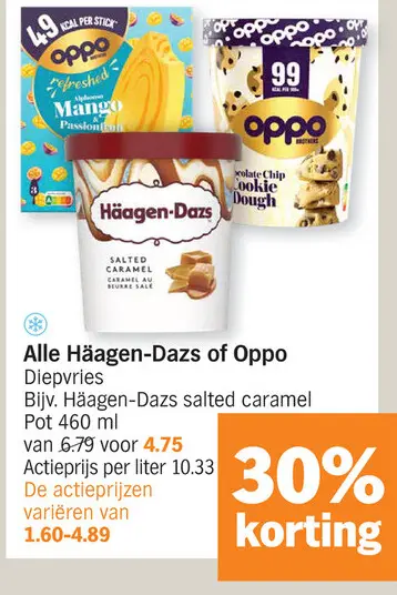 Promotie: Häagen-Dazs of Oppo Diepvries