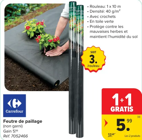 Offre: Feutre de paillage