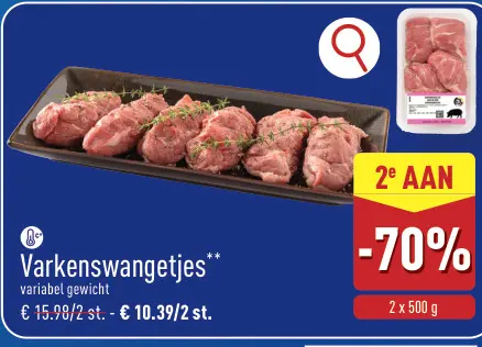 Promotie: Varkenswangetjes