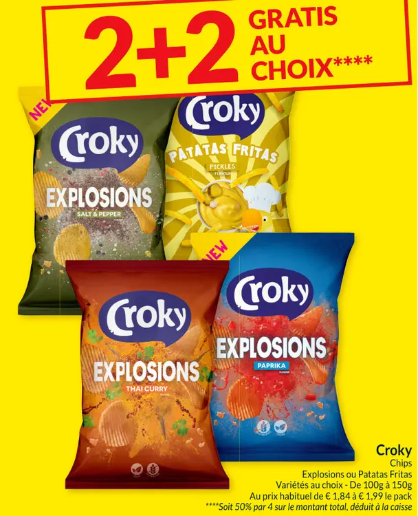 Offre: Chips Explosions ou Patatas Fritas