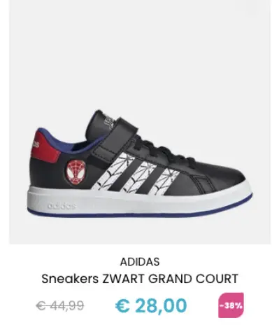 Promotie: Sneakers ZWART GRAND COURT