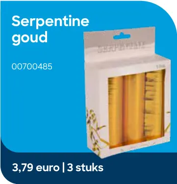 Promotie: Serpentine goud
