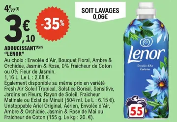 Aanbieding: Adoucissant "LENOR"