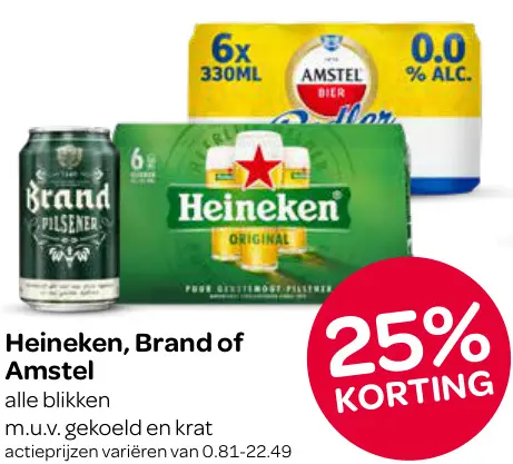 Aanbieding: Blikjes bier