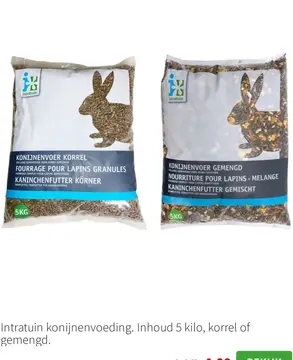 Aanbieding: Intratuin konijnenvoeding