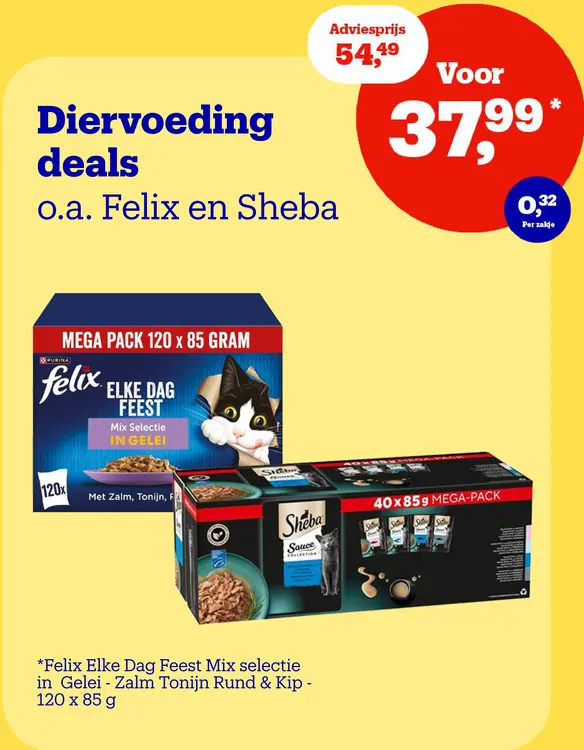 Aanbieding: Diervoeding deals