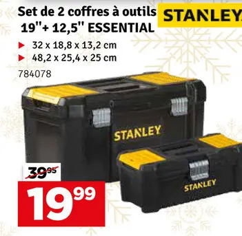 Offre: Set de 2 coffres à outils