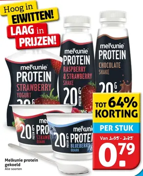 Aanbieding: Melkunie protein gekoeld