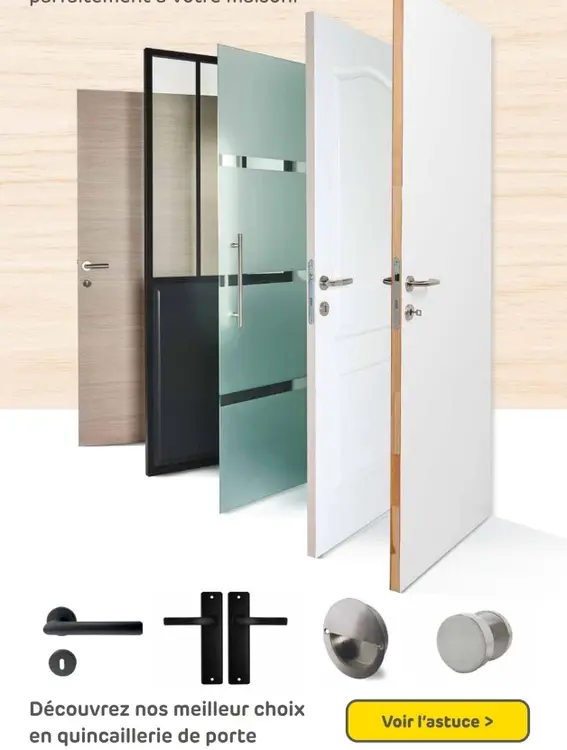 Offre: Quincaillerie de porte