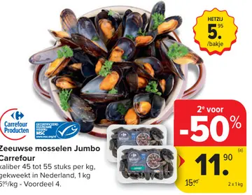 Aanbieding: Zeeuwse mosselen Jumbo