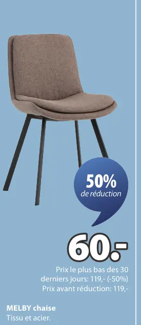 Offre: ELBY chaise