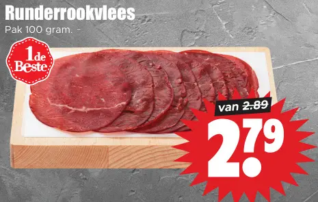 Aanbieding: Runderrookvlees
