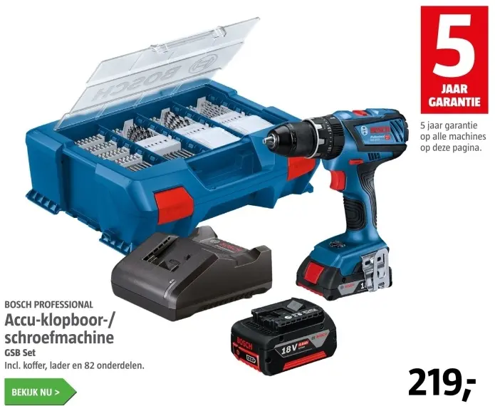 Aanbieding: Accu-klopboor-/schroefmachine