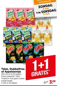 Aanbieding: Taksi, Dubbelfriss of Appelsientje