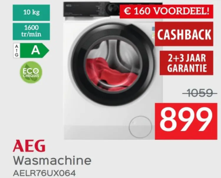 Promotie: Wasmachine