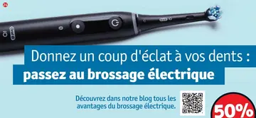 Offre: Brosse à dents électrique