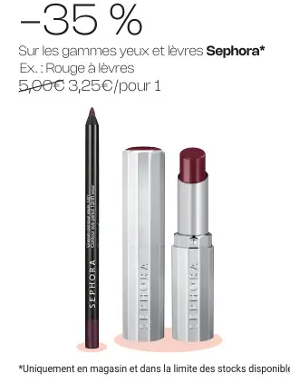 Offre: Sephora Rouge à lèvres