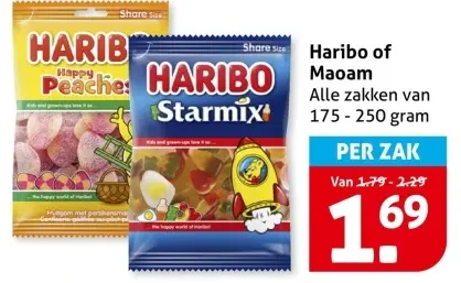 Aanbieding: Haribo or Maoam