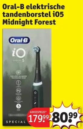 Promotie: elektrische tandenborstel iO5 Midnight Forest