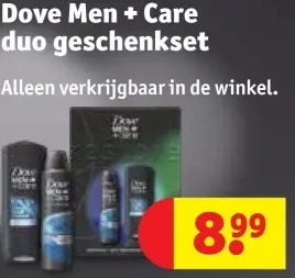 Promotie: Dove Men + Care duo geschenkset