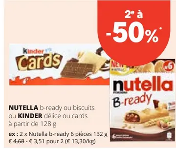 Offre: NUTELLA OU KINDER