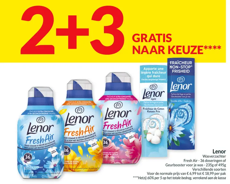 Promotie: Lenor Wasverzachter Fresh Air of Geurbooster 