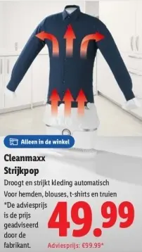 Aanbieding: Cleanmaxx Strijkpop