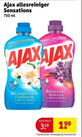 Aanbieding: Ajax allesreiniger Sensations