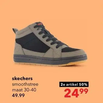 Aanbieding: Skechers Street Smooth Street - Cozy Zip jongens hoge sneakers