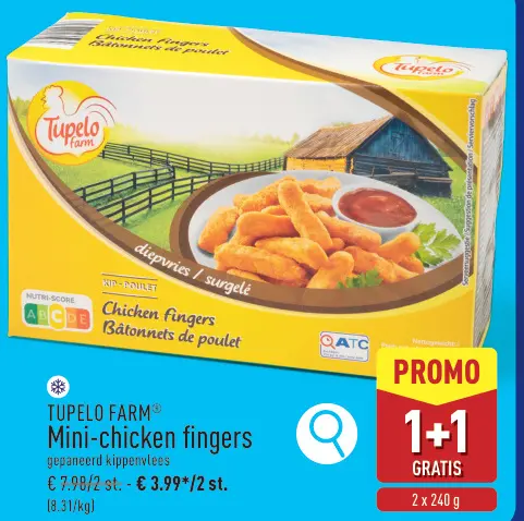 Promotie: Mini-chicken fingers