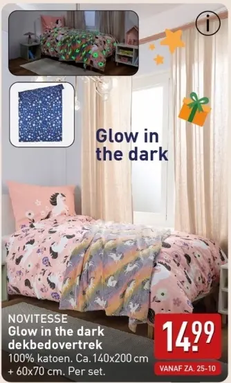 Aanbieding: Glow in the dark dekbedovertrek