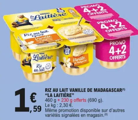 Offre: Riz au lait vanille de madagascar