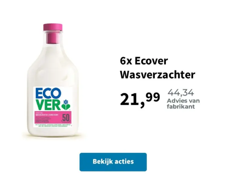 Aanbieding: Ecover Wasverzachter