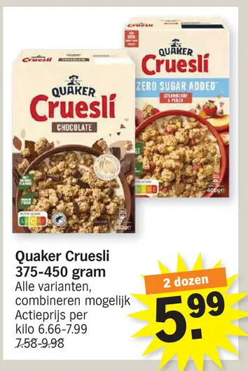Promotie: Quaker Cruesli