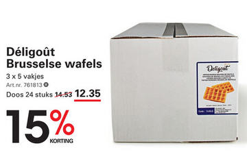 Aanbieding: Déligoût Brusselse wafels