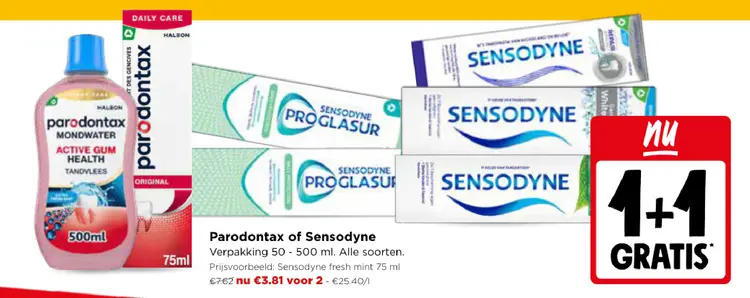 Promotie: Mondwater of tandpasta