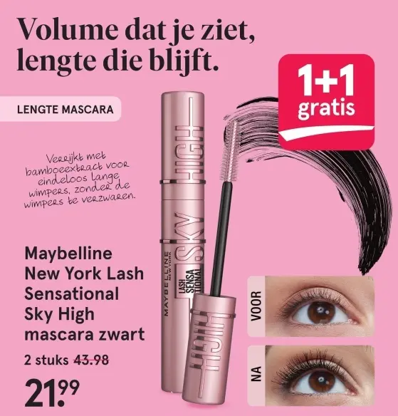 Aanbieding: Lash Sensational Sky High mascara zwart