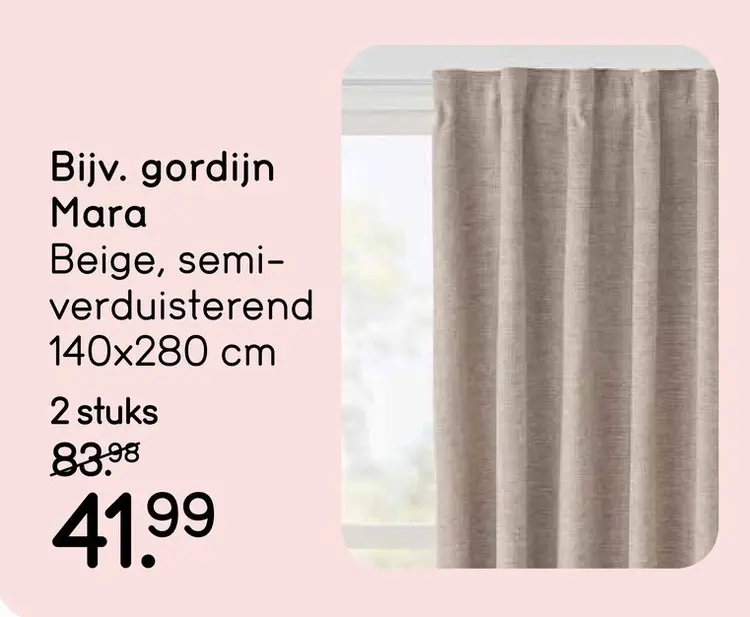 Aanbieding: gordijn Mara