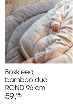 Aanbieding: Boxkleed bamboo duo ROND